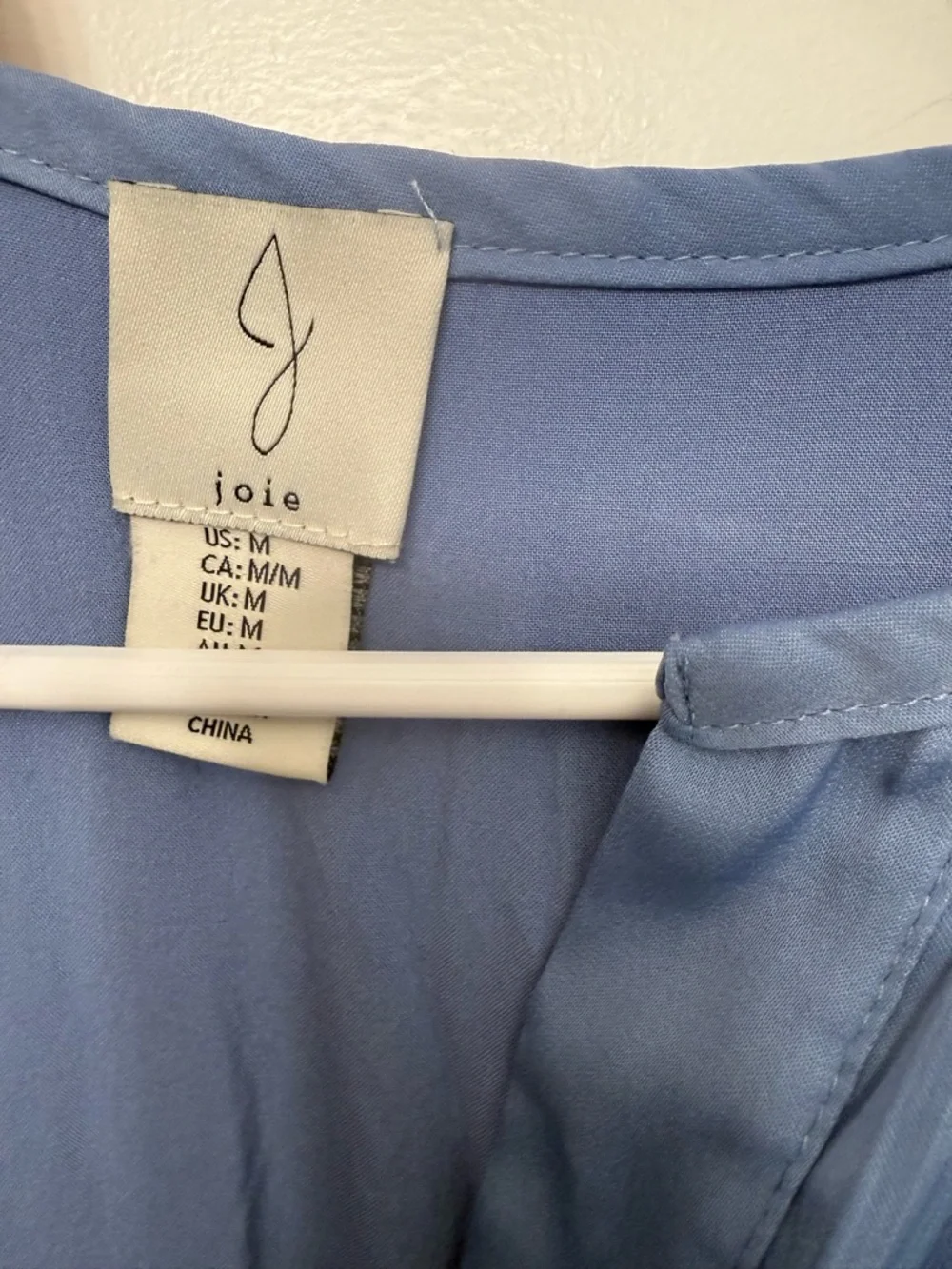 Joie Dusty Blue V-Neck Tiered Maxi Dress - Picture 2 of 3